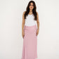 Pink Polka Satin Skirt