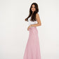 Pink Polka Satin Skirt
