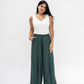 Trendy Cut Striped Pants In Green