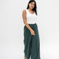 Trendy Cut Striped Pants In Green