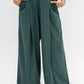 Trendy Cut Striped Pants In Green