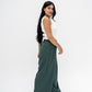 Trendy Cut Striped Pants In Green
