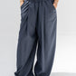 Trendy Cut Striped Pants In Grey