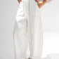 Ballon Linen Pants In White