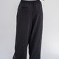 Trendy Cut Striped Pants In Black