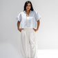 Ballon Linen Pants In White