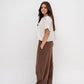 Ballon Linen Pants In Brown