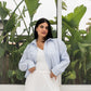 Striped Shirt In Baby Blue "long-sleeves"