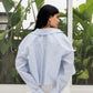 Striped Shirt In Baby Blue "long-sleeves"