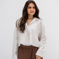 Striped Shirt In Beige "long-sleeves" (Copy)