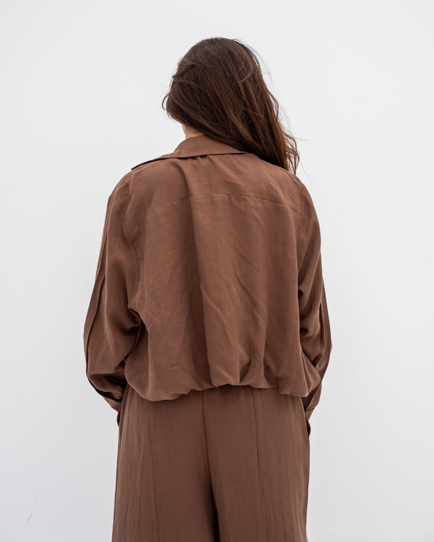 Brown Linen Shirt