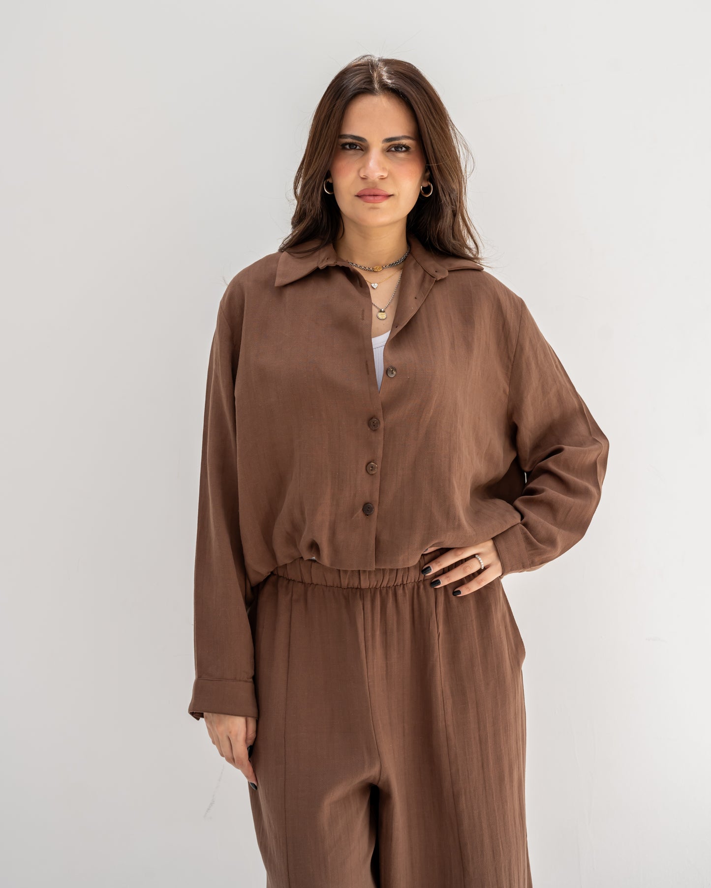 Brown Linen Shirt