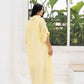 Linen Shirt Dress In Butter Yellow