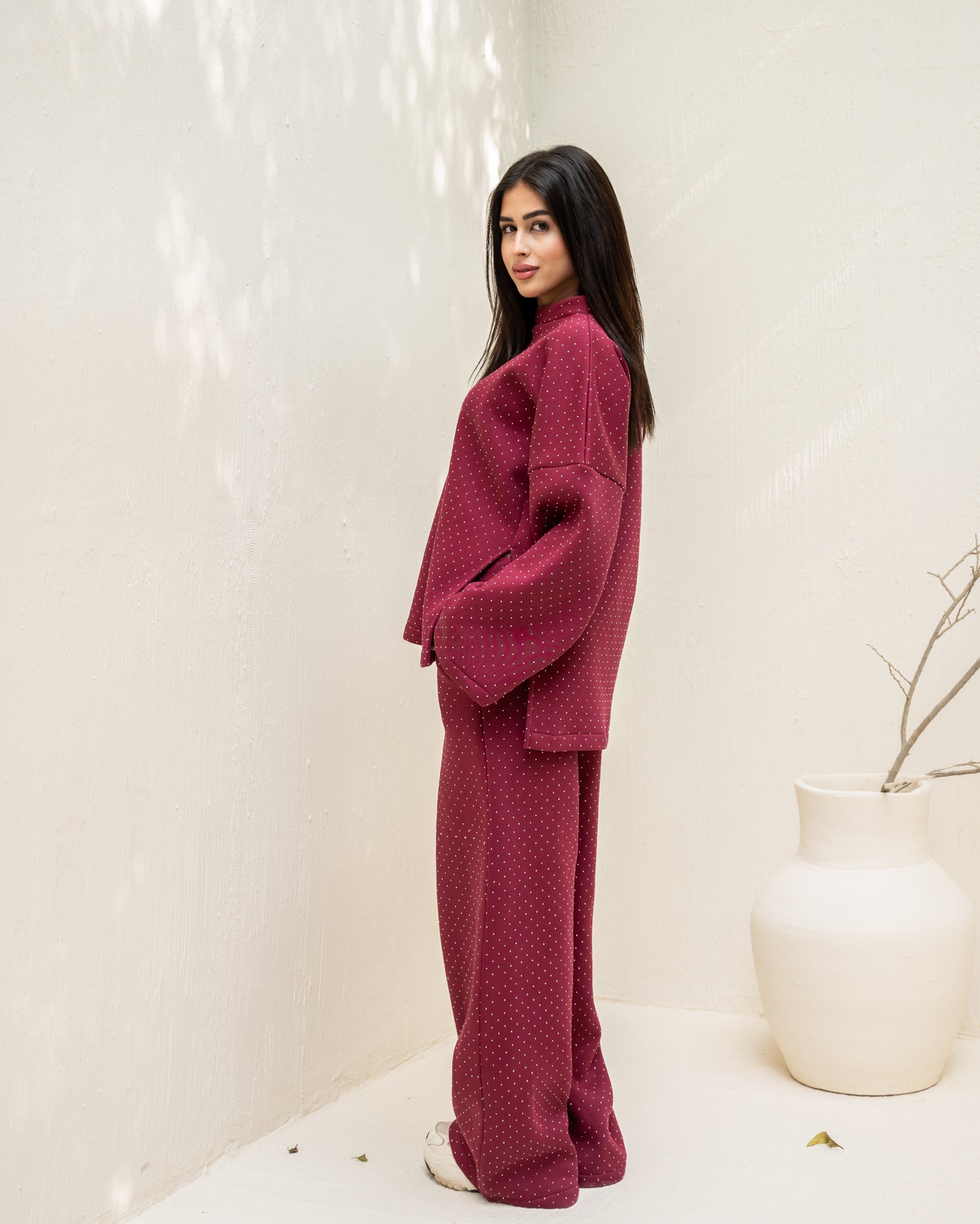 Blingy Set In Burgundy