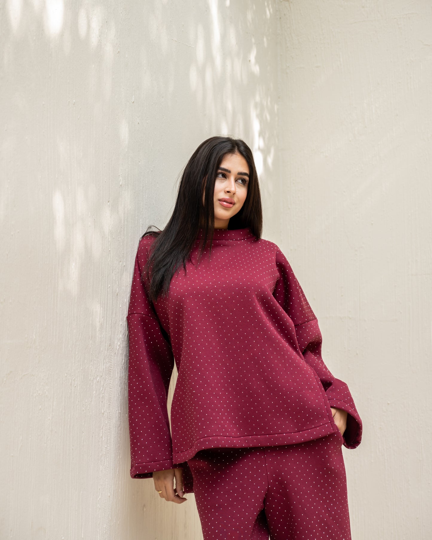 Blingy Set In Burgundy