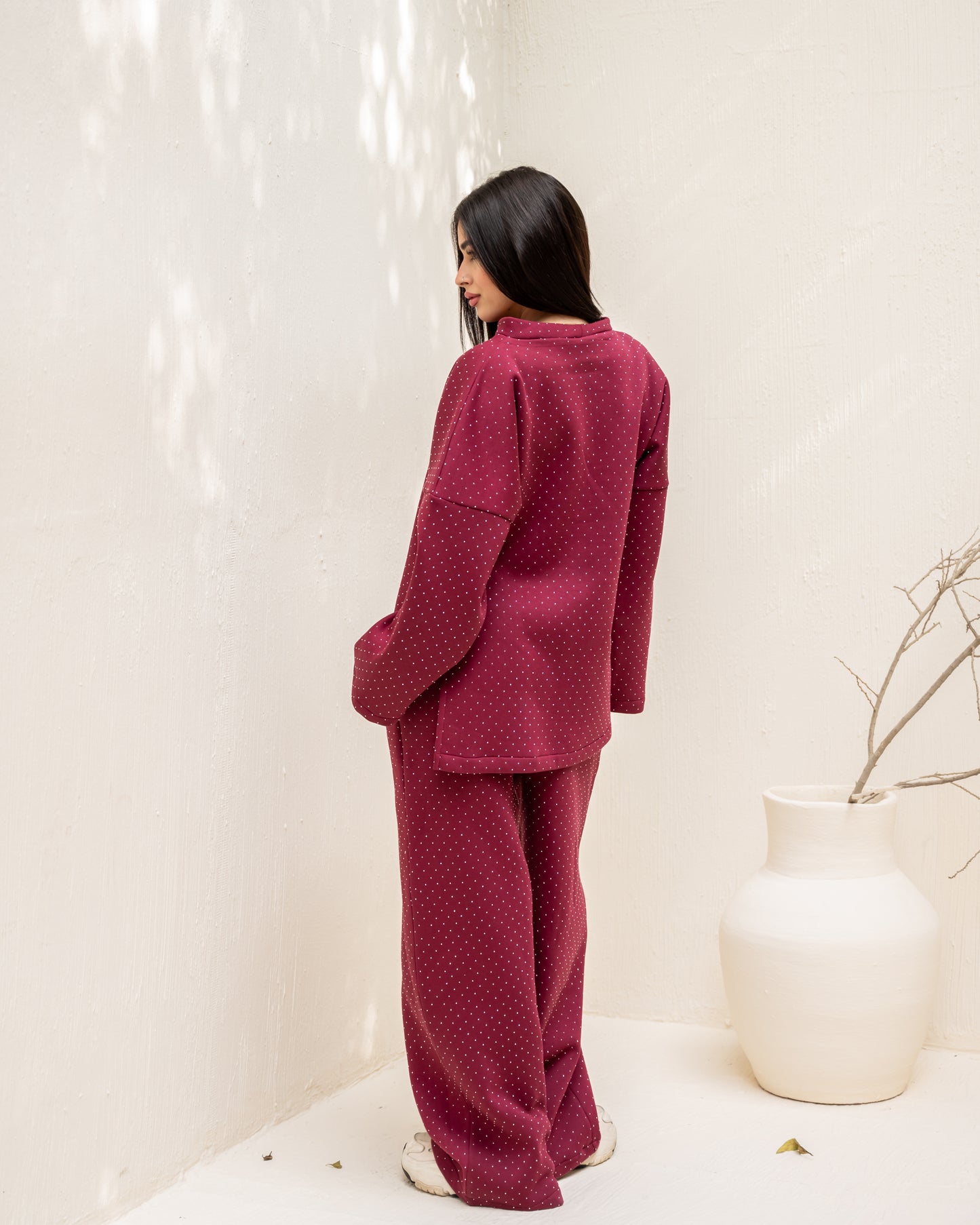 Blingy Set In Burgundy