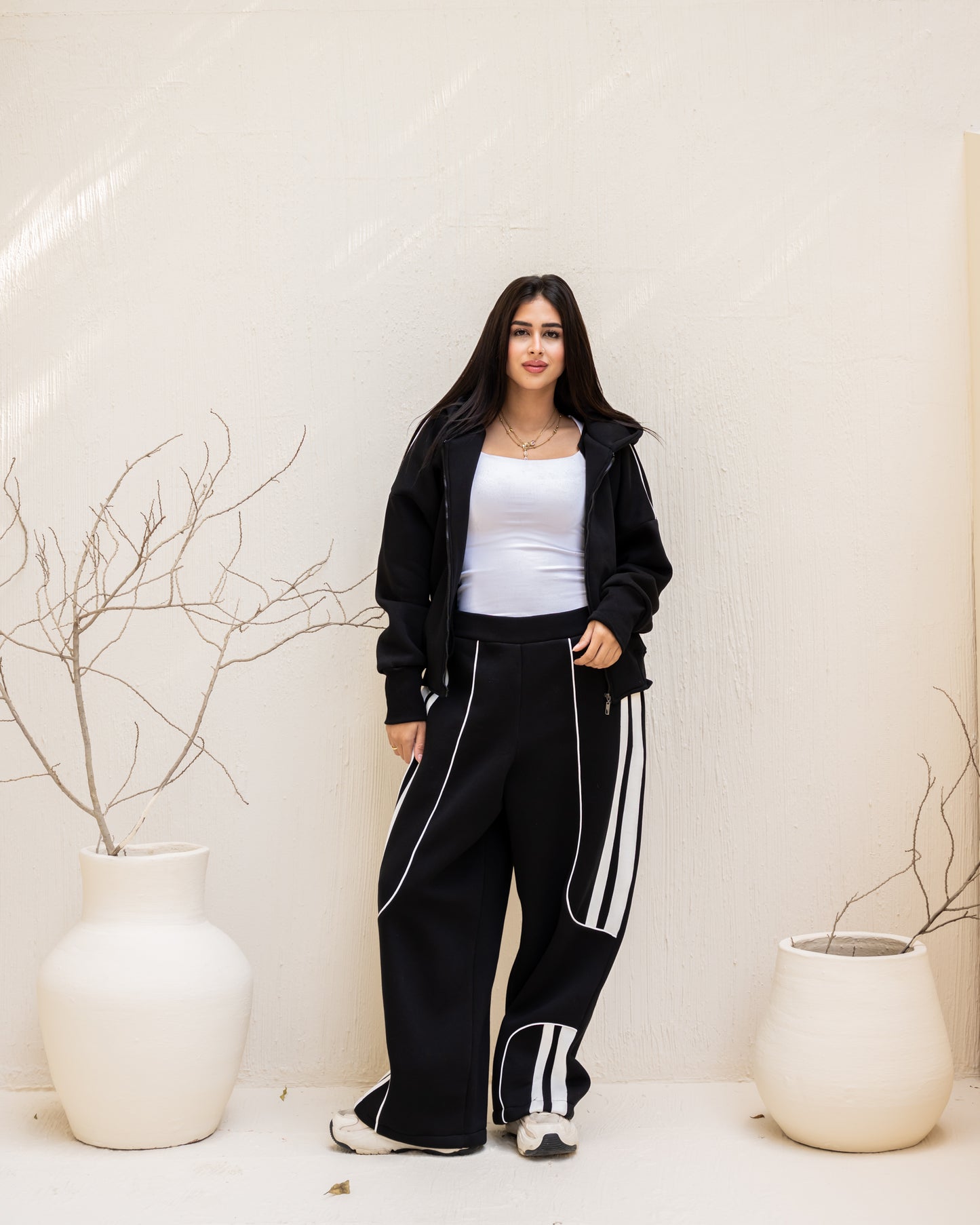 Urban Stripe Set In Black