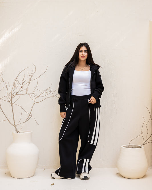 Urban Stripe Set In Black