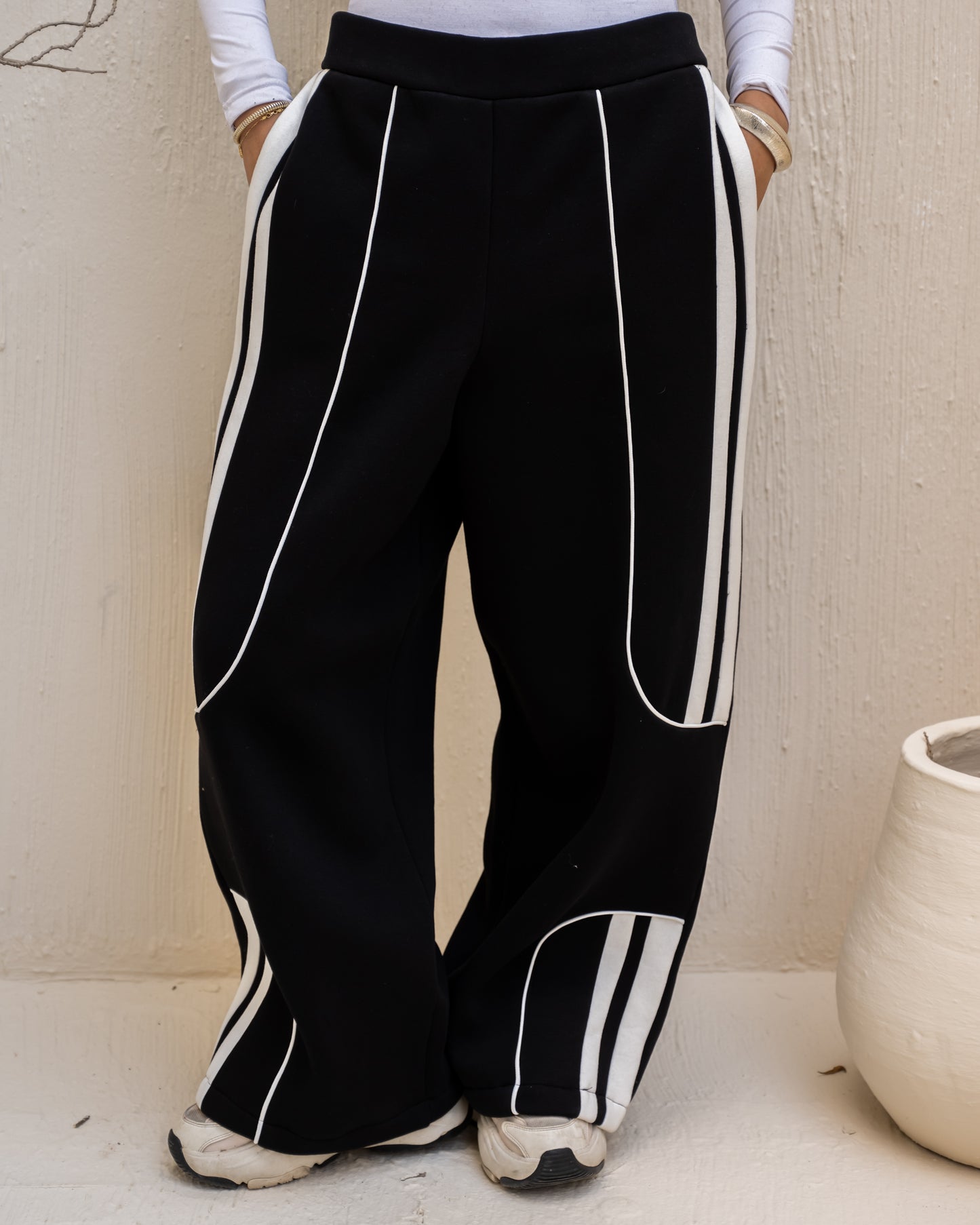 Urban Stripe Set In Black