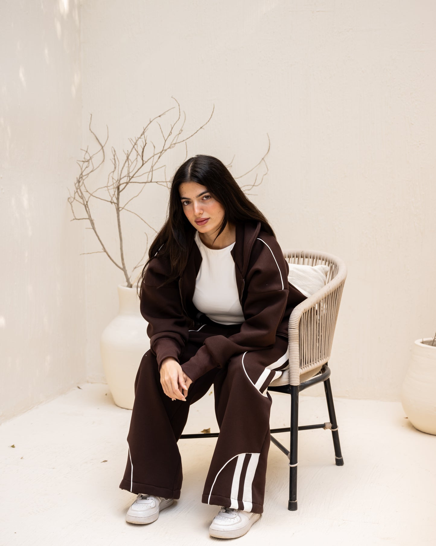 Urban Stripe Set In Brown