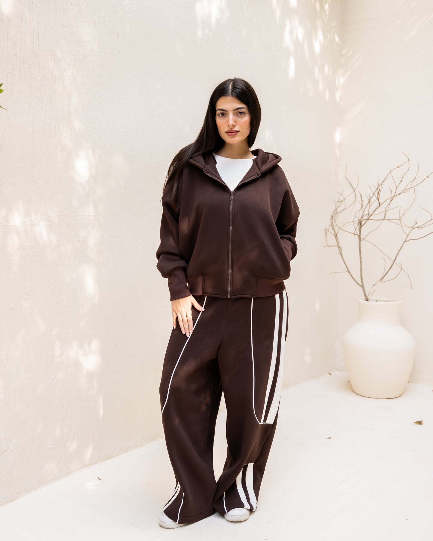 Urban Stripe Set In Brown