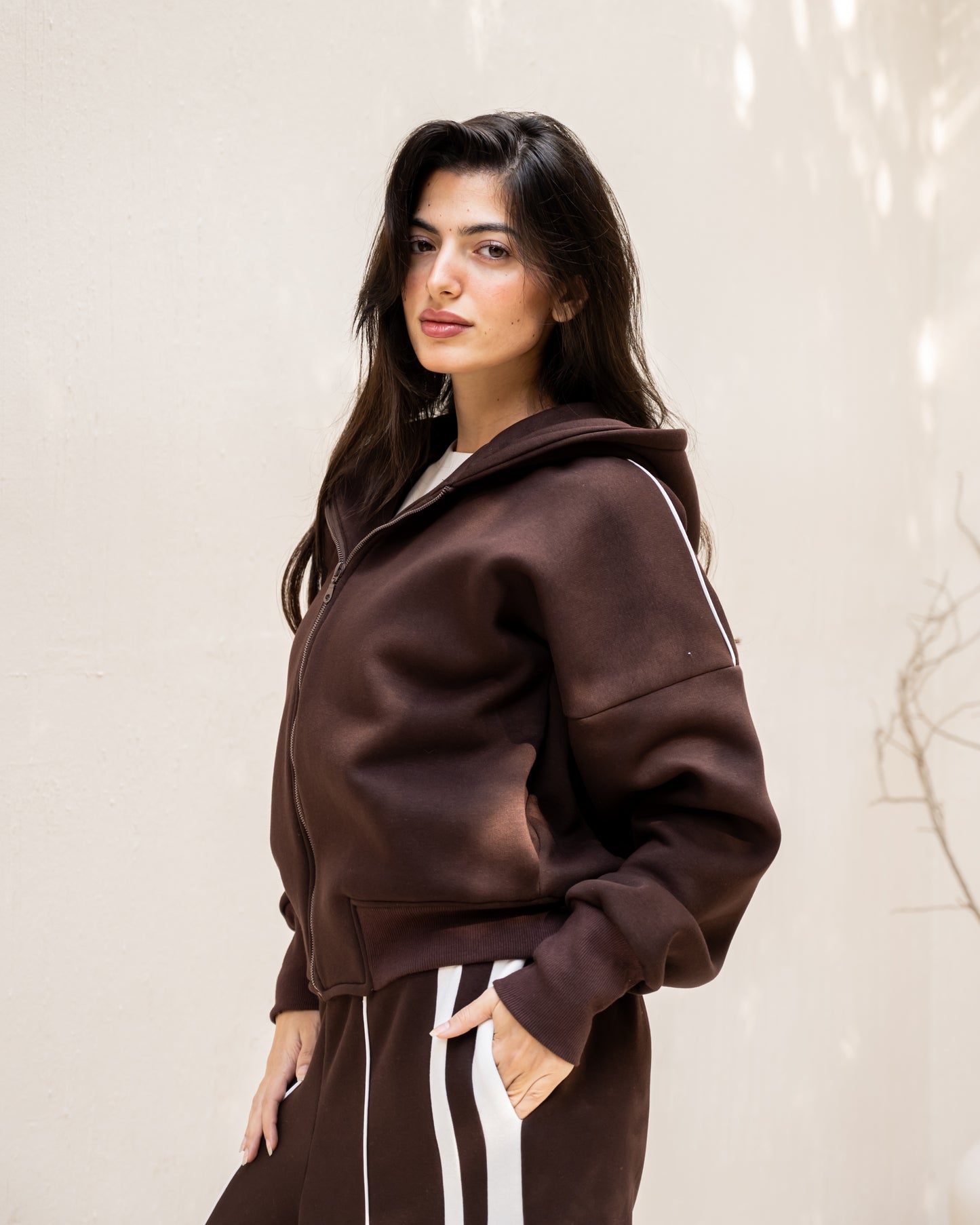 Urban Stripe Set In Brown