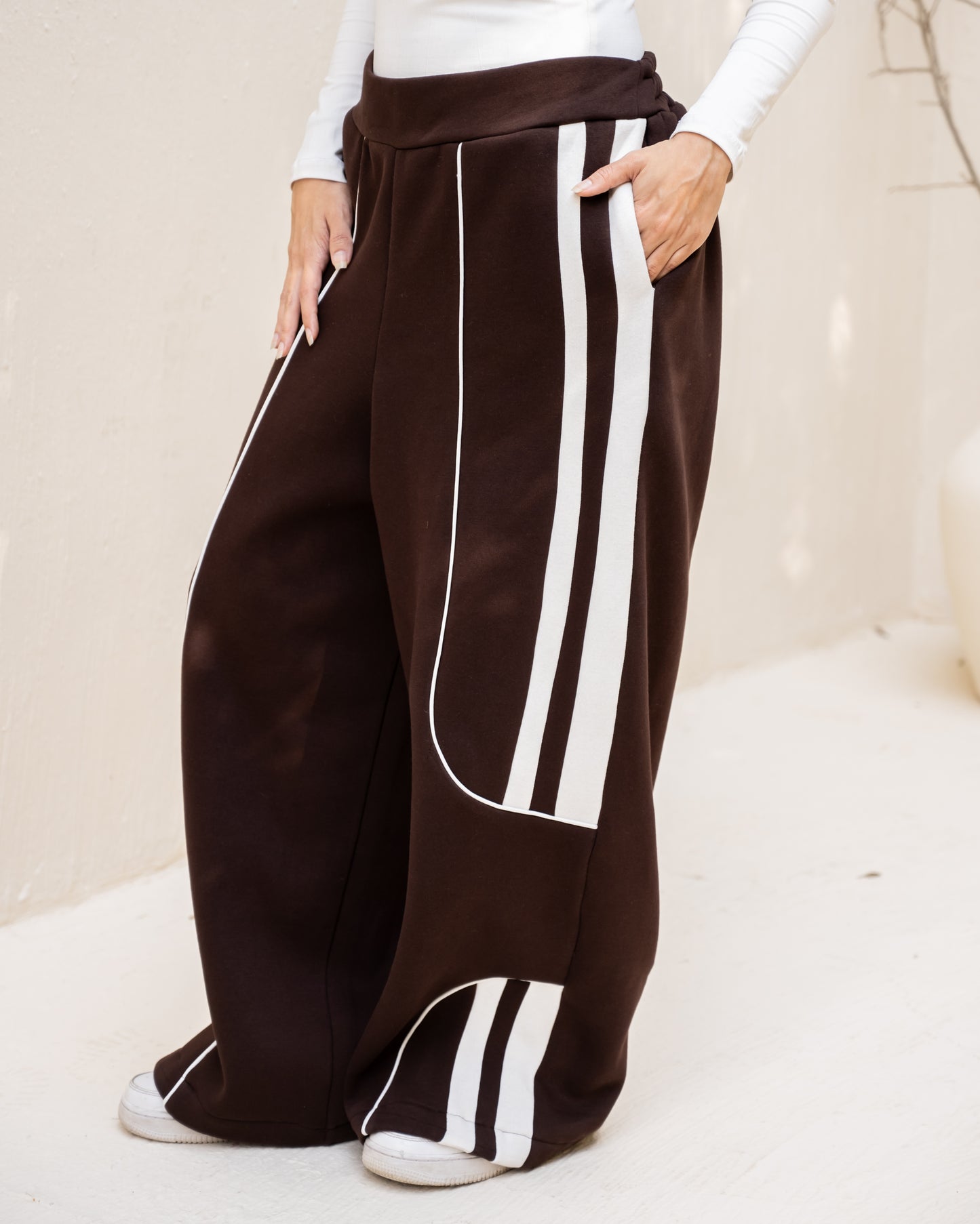 Urban Stripe Set In Brown