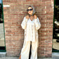 Sira Modest Set for Women - Pure Linen Fabric, Beige Color, Elegant & Comfortable, Made in Egypt