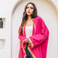 Women's Cotton Cardigan - Pink, Stylish & Comfortable, Made in Egypt - One Size Fit