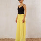 Women's Flowy Pants - Yellow | Lightweight CY Fabric | Stylish & Comfortable Bottoms | Made in Egypt