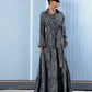 Women's Comfy Flowy Dress - Gray Crepon, Lightweight & Stylish, Made in Egypt