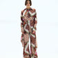 3-in-1 Draped Wrap Top (Free Size) and Wide-Leg Pants Set for Women - Elegant Modest Fashion Outfit and Comfortable satin
