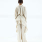 3-in-1 Draped Wrap Top (Free Size) and Wide-Leg Pants Set for Women - Elegant Modest Fashion Outfit and Comfortable