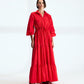 Women's Maxi Dress - Poplin Fabric, Free Size - Elegant and Comfortable for Casual Occasions
