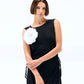 Basic sleeveless long Dress in black