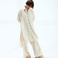 3-in-1 Draped Wrap Top (Free Size) and Wide-Leg Pants Set for Women - Elegant Modest Fashion Outfit and Comfortable