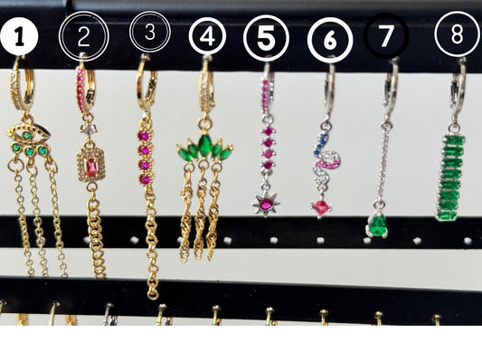 mid-dazzling earrings