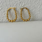bubble hoop in gold