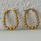 bubble hoop in gold