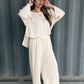 ivory wave set in off-white