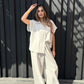 half-sleeves set in beige