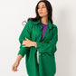 Women's Pure Linen Shirt - Green | Basic, Lightweight, Breathable Top | Made in Egypt